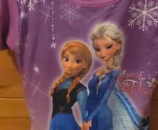 Girls 3/4 length FROZEN  pjs.