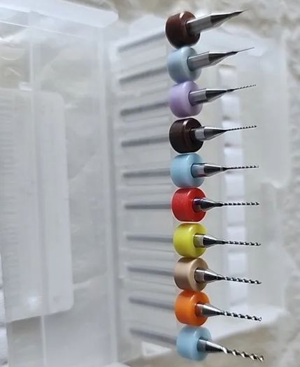 0.1 to 1mm 10pcs mini precision drill bit set