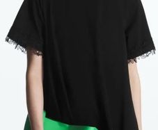 COS Lace-Trimmed T-Shirt Dress