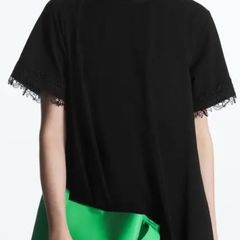 COS Lace-Trimmed T-Shirt Dress