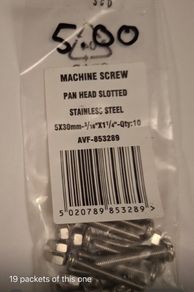 Job lot: over 160 packets of screws, nails etc
