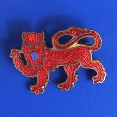 GIRL GUIDES SURREY COUNTY (UK Girl Guiding) - Girl Guide's county association membership enamel badge (1980's)