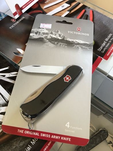 Victorinox Sentinel Black Swiss Army Knife Sak New Shop