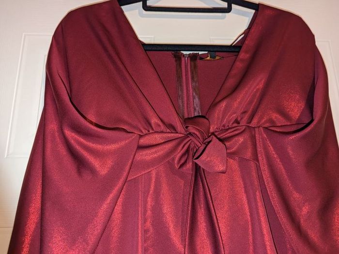Boohoo Premium cape sleeve mini dress