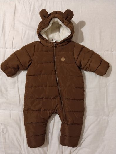 H&m All In One Warm Fleece lined Waterproof Pramsuit SnowSuit