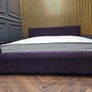 Modern king size bed, purple, bespoke furniture Image 5