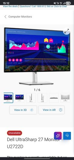 Dell monitor 27in