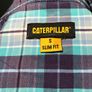 Caterpillar Mens Short Sleeve Chequered Shirt Small Image 4