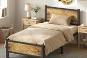 3ft Single Bed Frame, Single Bed with Heavy Duty Metal Slats Support Under-Bed Storage, Noise Free, Easy Assembly, No Box Spring Needed