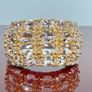 Silver Exquisite Harry Ivens Morganite & Zircon Ring Image 10