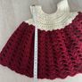 crochet baby dress headband and little socks Image 6
