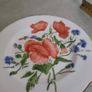Wall Hanging Plate "cornfield Poppies" Porcelain Small Plate Hand Painted In Ireland. Image 6