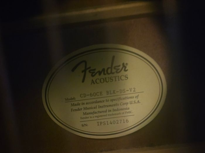 Fender CD-60SCE Acoustic