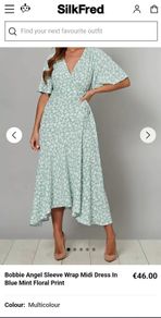 Silk Fred Wrap Dress BNWT