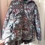 Benneton floral girls coat Image 4