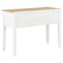 Writing Desk White 109.5x45x77.5 cm Wood Image 5