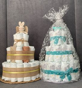 Handmade premium pampers nappy cake
