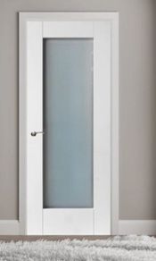 Shaker Doors with opaque glass panel