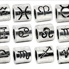 Pandora Style Zodiac Spacer Beads