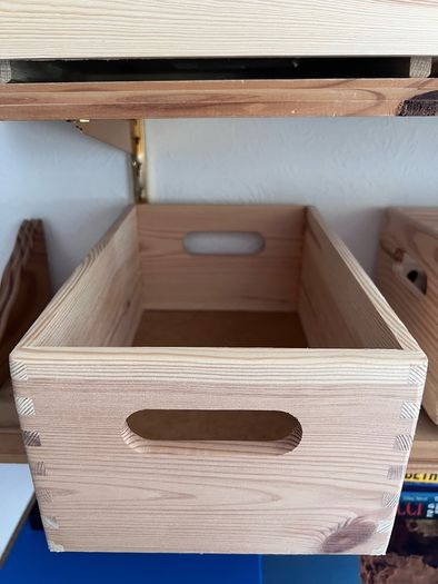Wooden Storage Boxes x 5