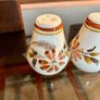 Vintage Set Hand Painted Ceramic Salt & Pepper Shakers Mid Century Image 4