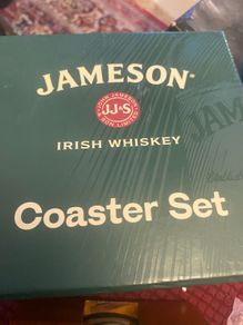 Rare Jameson Metal Coaster Set
