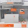 Commercial Grease Trap, 40 LBS Grease Interceptor, Top Inlet Interceptor, Under Sink Stainless Steel Grease Trap, 10 GPM Waste Image 6