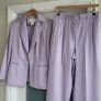 ESCADA Mauve Wool Mix Trouser Suit Sz 40 (Fit 12UK) Image 3