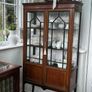 Antique Edwardian Inlaid Display Cabinet/Book Case Image 2