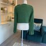 Green Tweed Textured Weave Jacket with Gold Buttons from Zara Image 10