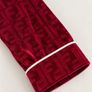 Burgundy Velvet Pyjamas Image 5