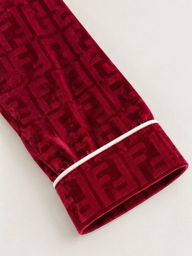 Burgundy Velvet Pyjamas
