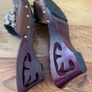 Handmade Vietnamese wooden wedge shoes size 6 Image 3