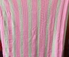 Handmade knitted blanket
