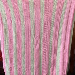 Handmade knitted blanket
