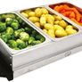 Buffet Servers /Plate  Warmers Quest Model BN R 16520 Euro Prices With Three Lidded  Serving Trays 1.2 Litre See The Food Through The  Plastic Lids  200 Watts  Beside Two Cash Machines SAFER Card Shopping. Image 9