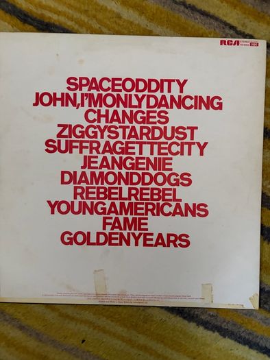 David Bowie vinyl lp