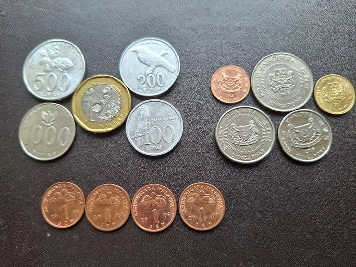 Indonesia&Malaysia&Singapore. Lot of 14 coins (1987-2014)