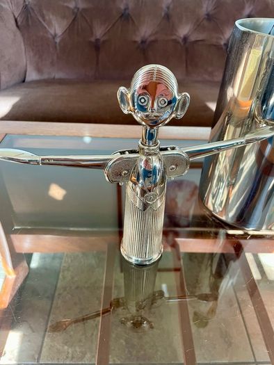 Vintage Italian Pierre the Sommelier Silverplate Corkscrew Wine Bottle Opener