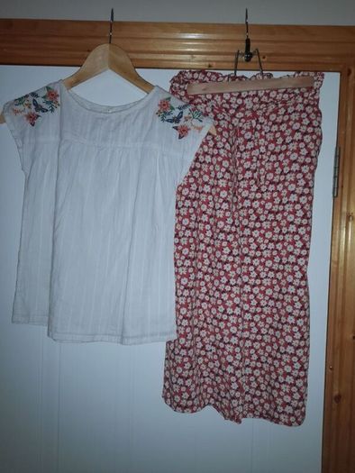 girls top and trousers set from fatface
