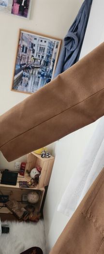 Tan Brown Faux Suede coat from H&M size M 10/12
