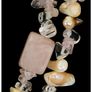 Vintage Two Strand Natural Rose Quartz Necklace & Bracelet Image 4