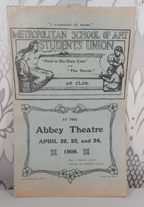 Pair of antique abbey theatre programmes