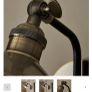Inlight Bureau Satin Nickel Wired LED Wall light Image 3