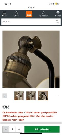 Inlight Bureau Satin Nickel Wired LED Wall light