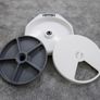 Automatic pet feeder - 5 meals White/grey Image 2