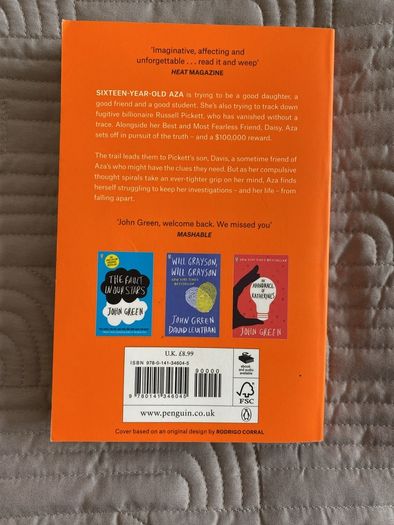 Book: John Green, Turtles All the Way Down