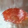 Three Pieces  Carnival Glass Dishes Image 6