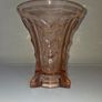 Large Art Deco Davidson Pink Glass Vase Image 3