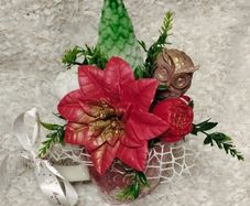 Handmade scented soap arrangements in a tea cup